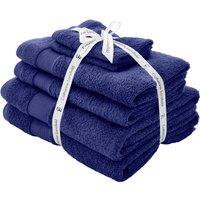 Catherine Lansfield Anti Bacterial Six Towel Bale Towels Navy