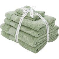 Catherine Lansfield Anti Bacterial Six Towel Bale Towels Sage