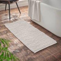 Bianca Aspen Bobble 50cm x 120cm Runner Bath Mat White