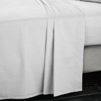 Bianca 400 Thread Count Cotton Sateen Bed Linen Flat Sheet Dove Grey