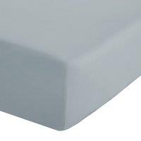 Catherine Lansfield Easy-Iron Percale Bed Linen Fitted Sheet Duck Egg