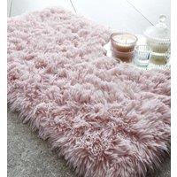 Catherine Lansfield Cuddly Bath Mat Blush