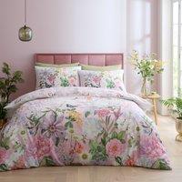 Royal Horticultural Society Enchanted Butterfly Garden Duvet Cover Bedding Set Pink