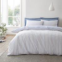 Bianca Hampton Stripe Duvet Cover Bedding Set Blue