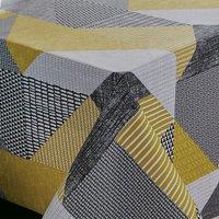 Catherine Lansfield Larsson Geo Table Cloth Ochre