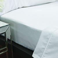 Bianca Luxury 800TC Cotton Sateen Bed Linen Fitted Sheet White