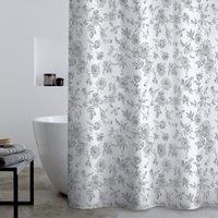 Catherine Lansfield Mirabelle Shower Curtain Grey
