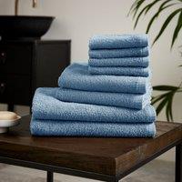 Catherine Lansfield Quick Dry Bale of Eight Towels Blue