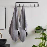 Catherine Lansfield Quick Dry Two Bath Sheet Towels Grey