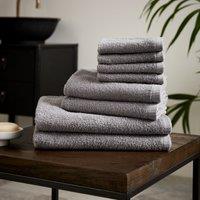 Catherine Lansfield Quick Dry Bale of Eight Towels Grey