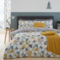 Catherine Lansfield Retro Circles Duvet Cover Bedding Set Multi