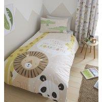 Catherine Lansfield Roarsome Animals Childrens Bedding Natural