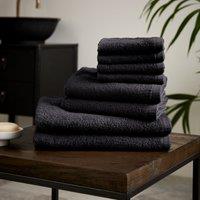 Catherine Lansfield Quick Dry Bale of Eight Towels Black