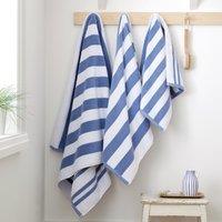 Bianca Reversible Stripe Jacquard Towels Blue