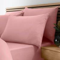 Catherine Lansfield So Soft Non-Iron Bed Linen Fitted Sheet Coral