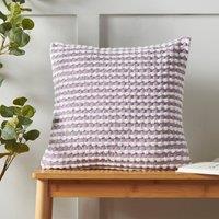 Catherine Lansfield Stab Stitch Filled Cushion 43cm x 43cm Purple