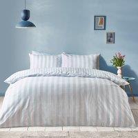 Sassy B Stripe Tease Duvet Cover Bedding Set Blue