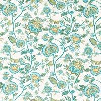Clarke & Clarke Barmeri Fabric Teal