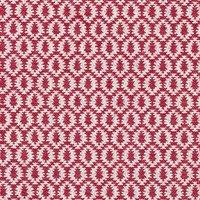 Samos Geometric Woven Fabric Rosso