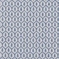 Samos Geometric Woven Fabric French Blue