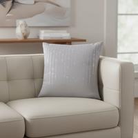 Diamondo Velvet Filled Cushion 45cm x 45cm Silver