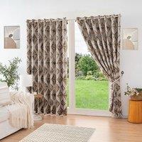 Matrix Ready Made Eyelet Blockout Curtains Gold