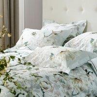 Designers Guild Fleur Blanche Pair of Oxford Pillowcases Platinum