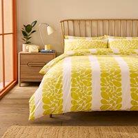 Orla Kiely Sycamore Stripe Duvet Cover Bedding Set Yellow