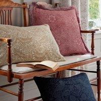 William Morris At Home Marigold 50cm x 50cm Filled Cushion Brick Pink