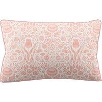 Laura Ashley Ashstead Damask Pair of Housewife Pillowcases Natural Coral
