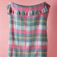 Bluebellgray Highland Check 130cm x 170cm Throw Teal Pink