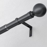 Ball 22-25mm Extendable Eyelet Curtain Pole Black