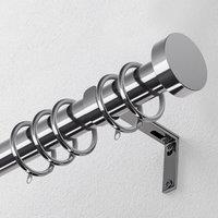 Stud 28mm Metal Curtain Pole Chrome