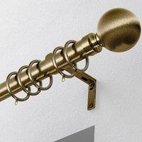 Ball 28mm Metal Curtain Pole Antique Brass