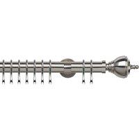 Vienna 35mm IDC Metal Curtain Pole Satin Silver
