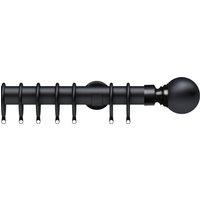 Globe 35mm IDC Metal Curtain Pole Matt Black
