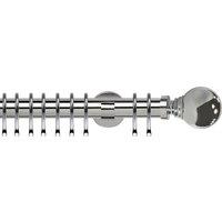 Globe 35mm IDC Metal Curtain Pole Chrome