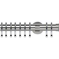 End Cap 35mm IDC Metal Curtain Pole Chrome