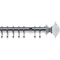Aztec 35mm Metal Curtain Pole Chrome