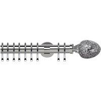 Alexia Mirror 35mm IDC Metal Curtain Pole Chrome