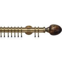 Alexia Mirror 35mm IDC Metal Curtain Pole Antique Brass