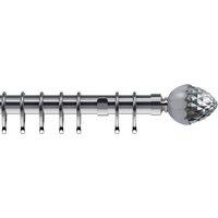 Acorn 35mm Metal Curtain Pole Chrome