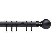 Globe 35mm Metal Curtain Pole Matt Black