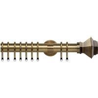 Aztec 35mm IDC Metal Curtain Pole Antique Brass