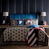 Laurence Llewelyn-Bowen Hero Duvet Cover Bedding Set Black