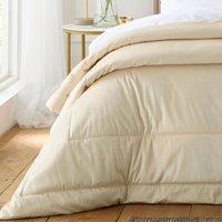 Appletree Harlan Velvet Touch 235cm x 235cm Bedspread Set Cream