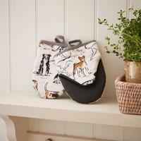 Ulster Weavers Country Dogs Pair of Microwave Mitts Brown