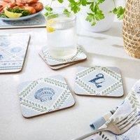 Ulster Weavers Coastal Treasures Pack of 4 Coasters Blue