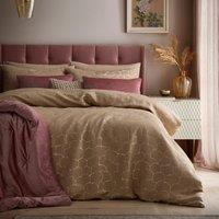 Soiree Ginko Jacquard Duvet Cover Bedding Set Natural