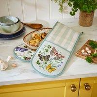 Ulster Weavers Butterfly Grove Double Oven Glove Blue
